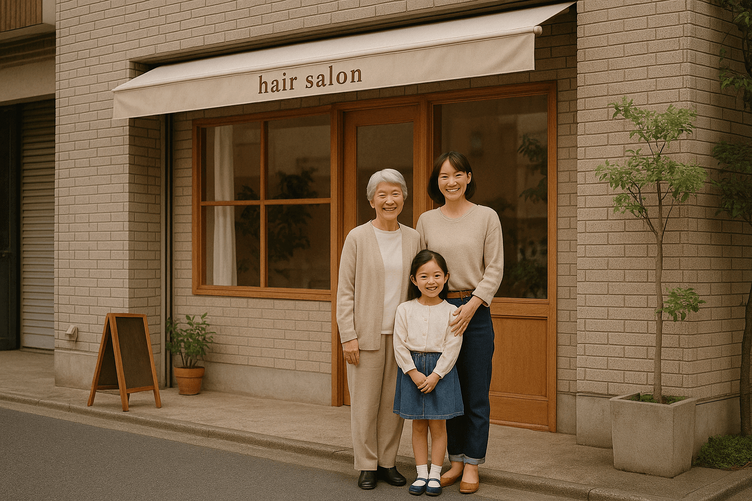 母から娘へ。3世代で通うサロン